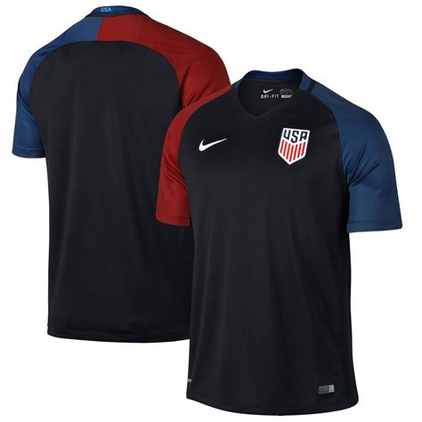 Nike USMNT Black 2016 Away Replica Performance Jersey